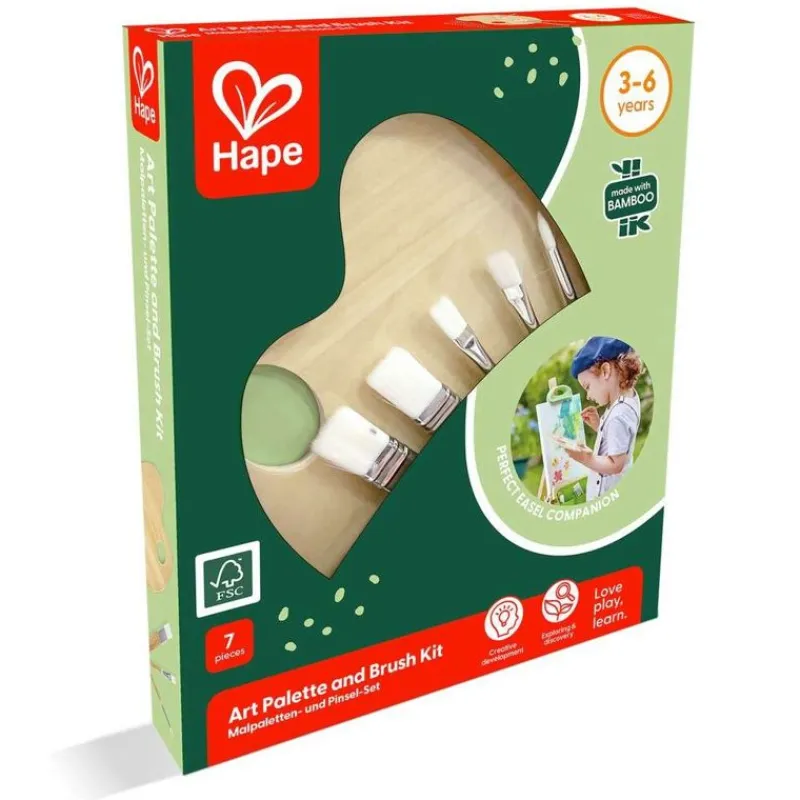 Hape Toys Kit Artistico De Pinceles Y Paleta - ^ Cuadros, Caballetes...