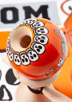 KROM Kendama Jody Bartons Skeletons Orange - ^ Diabolos Y Malabares
