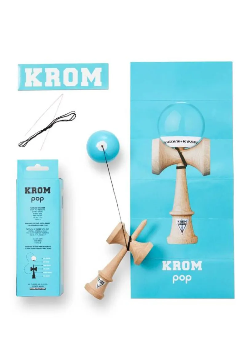 KROM Kendama Pop Lol Azul Cielo - ^ Diabolos Y Malabares