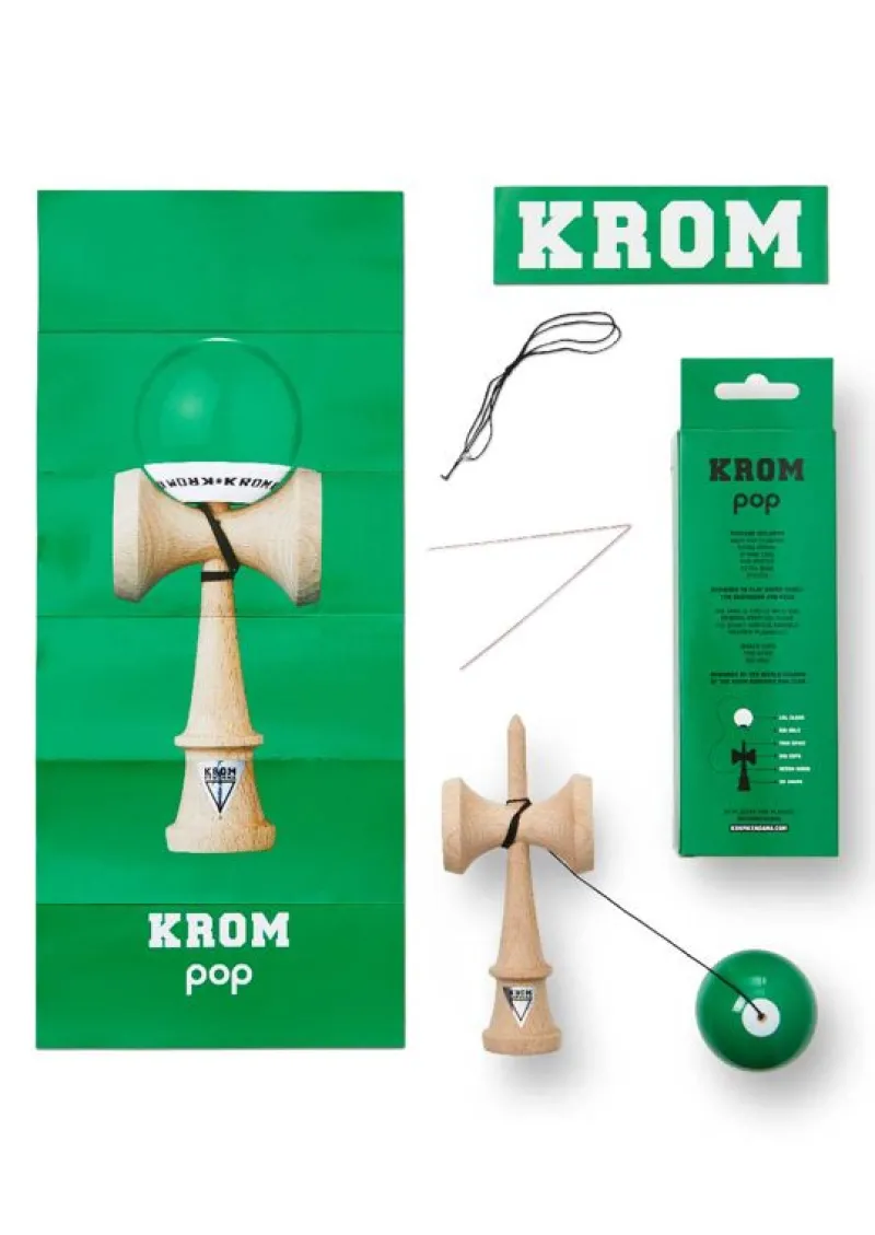 KROM Kendama Pop Lol Verde Oscuro - ^ Diabolos Y Malabares