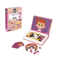 Janod Magneti'Book Crazy Faces Chicas - ^ Imanes, Libros Magnéticos Y Juegos Magnéticos