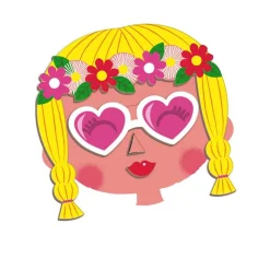Janod Magneti'Book Crazy Faces Chicas - ^ Imanes, Libros Magnéticos Y Juegos Magnéticos