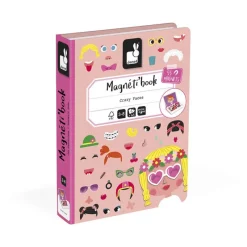 Janod Magneti'Book Crazy Faces Chicas - ^ Imanes, Libros Magnéticos Y Juegos Magnéticos
