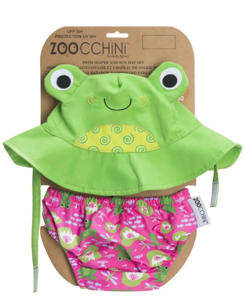 Zoocchini Maillot Y Gorra De Rana (6-12M) - ^ Barcos, Juguetes Para El Agua Y La Playa