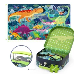 Mideer Maleta Puzzle My Dinosaur 104 Pcs - ^ Puzzles De 100 A 200 Piezas