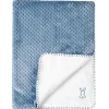 Nattou Manta De Bebe Lapidou Azul Y Blanco - ^ Mantas Y Pañales