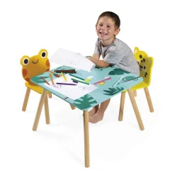 Janod Mesa Y Sillas Infantiles Tropik - ^ Escritorios, Mesas Y Sillas