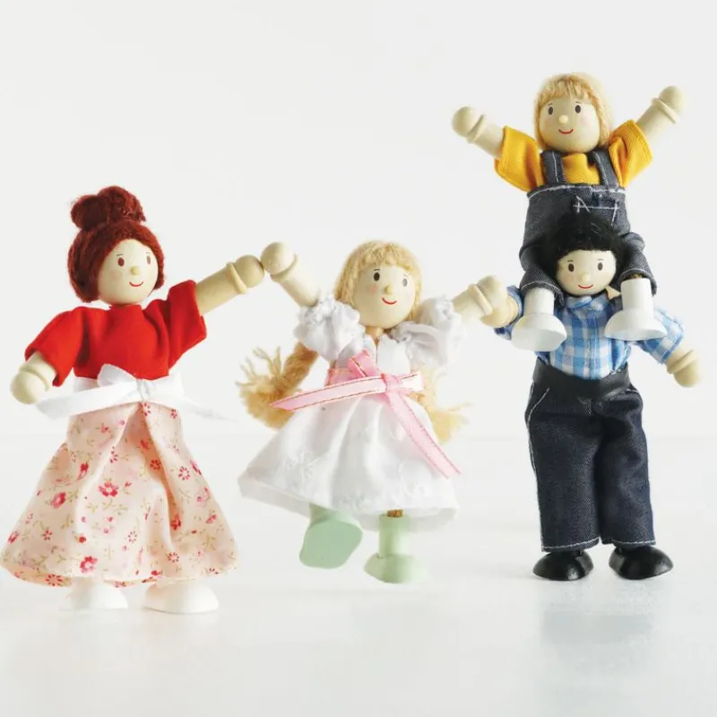 Le Toy Van Mi Familia De 4 Muñecas De Madera - ^ Accesorios Para Casas De Muñecas