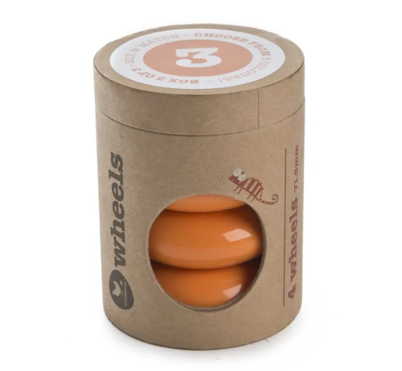 Wishbone Design Studio Mini Flip - Juego De 4 Ruedas - Naranja - ^ Transportistas