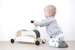 Wishbone Design Studio Mini Flip - Juego De 4 Ruedas - Negro - ^ Transportistas