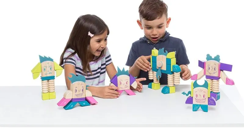 Tegu Monstruos Pegajosos Pip - ^ Imanes, Libros Magnéticos Y Juegos Magnéticos