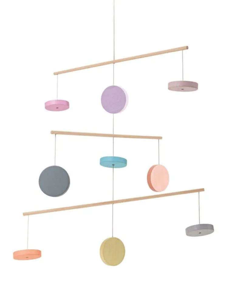 Plan Toys Movil De Madera Color Pastel - ^ Móviles Y Foquistas Músicales