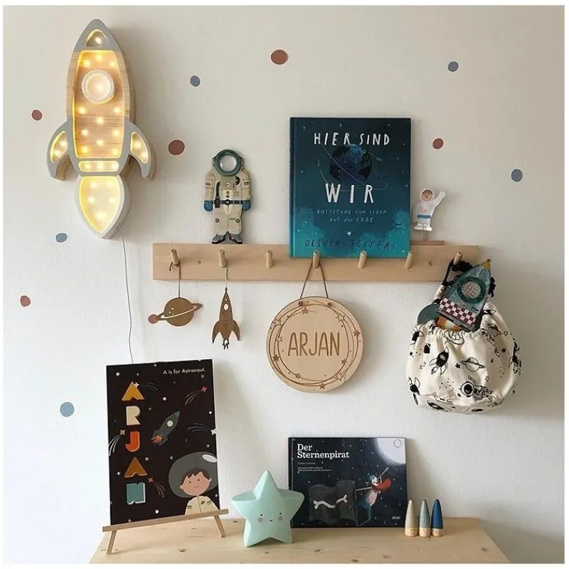 Little Lights Nightlight Rocket Gris Claro - ^ Linternas Y Lámparas De Noche