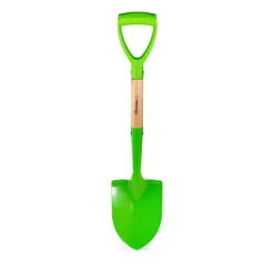 Bigjigs Toys Pala De Mango Corto Verde - ^ Juegos De Exterior Y Herramientas De Jardín