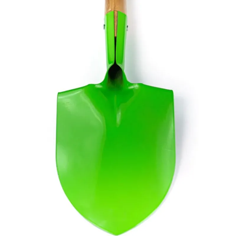Bigjigs Toys Pala De Mango Corto Verde - ^ Juegos De Exterior Y Herramientas De Jardín