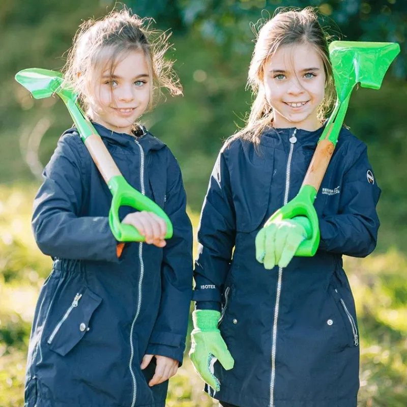 Bigjigs Toys Pala De Mango Corto Verde - ^ Juegos De Exterior Y Herramientas De Jardín