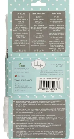 Lulujo Panal De Bambu - Cerf-Volant Rose - ^ Mantas Y Pañales