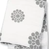 Lulujo Panal De Muselina - Fleurs Grises - ^ Mantas Y Pañales