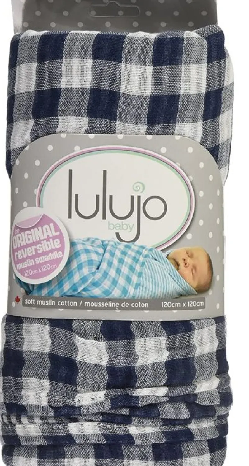 Lulujo Panal Reversible - Azul Marino - ^ Mantas Y Pañales
