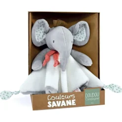 Doudou et Compagnie Peluche Elefante Gris 25 Cm - ^ Doudous