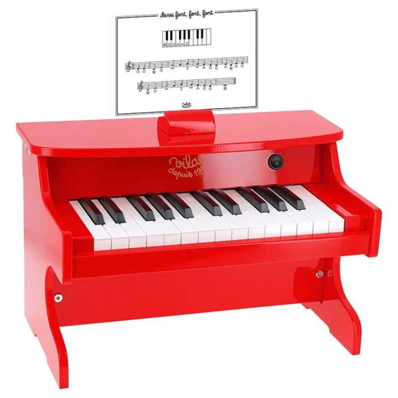 Vilac Piano Electronico Rojo - ^ Instrumentos Músicales