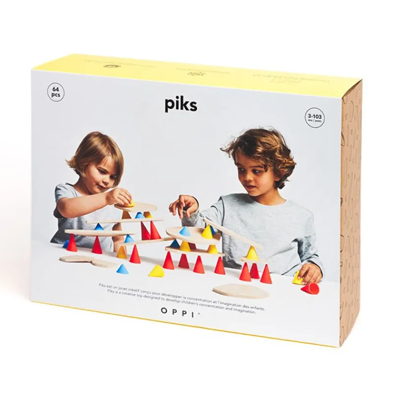 Oppi Piks - Kit Grande 64 Piezas - ^ Juegos De Equilibrio Y Motricidad