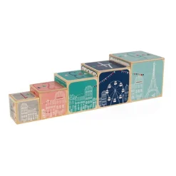 Janod Piramide De 5 Cubos Sophie La Jirafa - ^ Bloques Y Juguetes Apilables