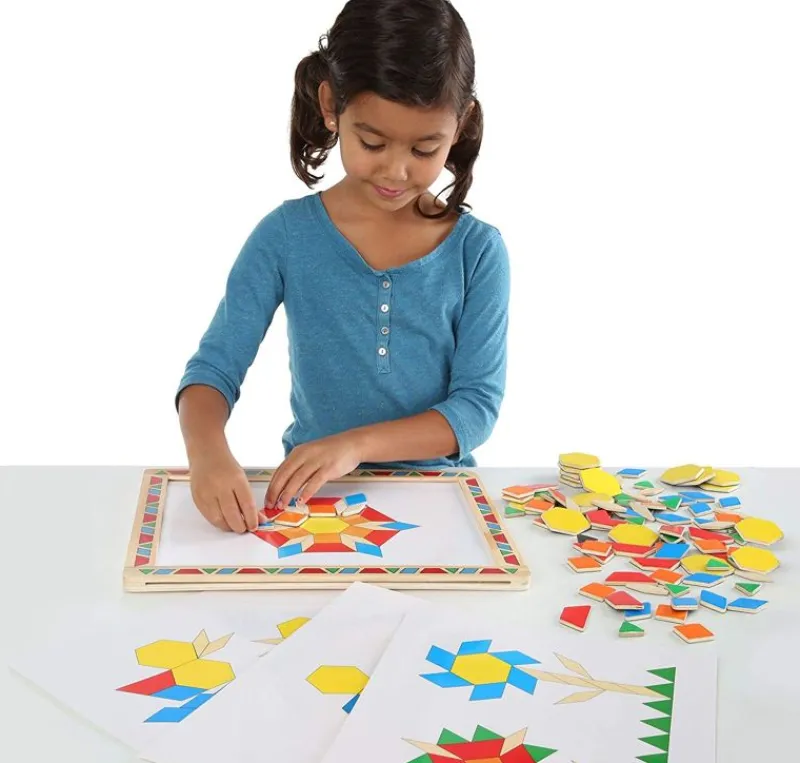 Melissa & Doug Pizarra Magnetica Y Kit De Patrones - ^ Imanes, Libros Magnéticos Y Juegos Magnéticos