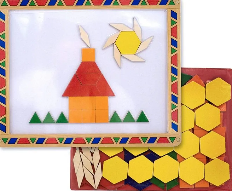 Melissa & Doug Pizarra Magnetica Y Kit De Patrones - ^ Imanes, Libros Magnéticos Y Juegos Magnéticos