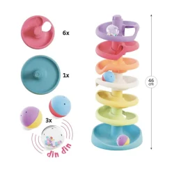 Quercetti Play Eco - Spiral Tower - ^ Circuitos Y Toboganes De Bolas
