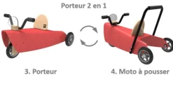 Chou Du Volant Portamotos Rojo 2 En 1 - ^ Transportistas
