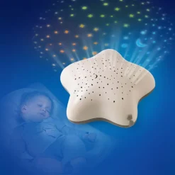 Pabobo Proyector Músical De Estrellas Beige - ^ Linternas Y Lámparas De Noche