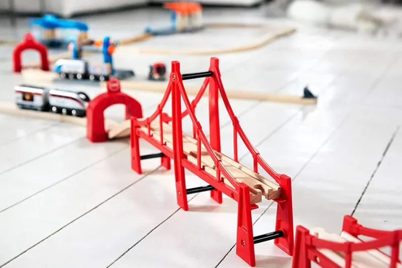 Brio Puente Colgante Doble - ^ Estaciones De Ferrocarril, Puentes Y Edificios De La Brio