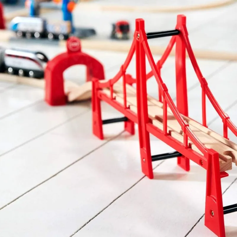 Brio Puente Colgante Doble - ^ Estaciones De Ferrocarril, Puentes Y Edificios De La Brio