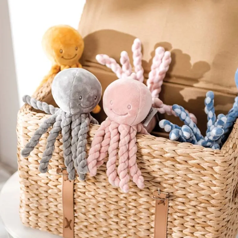 Nattou Pulpo Poulpe Rosa - ^ Doudous