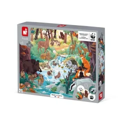 Janod Puzle De 81 Piezas Huellas De Animales - ^ Puzzles De 50 A 80 Piezas