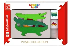 Hape Toys Puzzle - Cocodrilos - ^ Rompecabezas De 12 Piezas