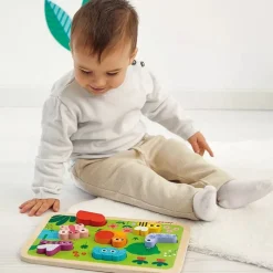 Janod Puzzle Chunky De Madera Jardín - ^ Puzzles Para Niños
