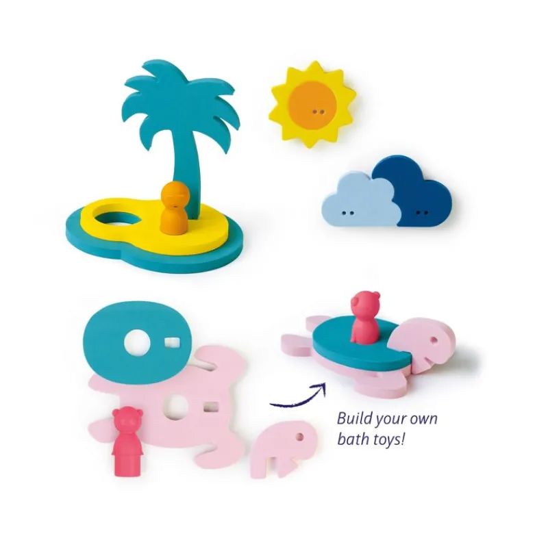 Quut Puzzle De Baño En 3D La Isla Del Tesoro - ^ Juguetes Para El Baño