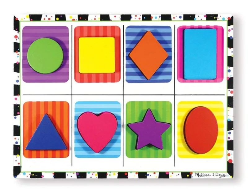 Melissa & Doug Puzzle De Colores Y Formas - ^ Puzzles Para Niños