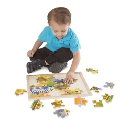 Melissa & Doug Puzzle De Las Llanuras Africanas - ^ Puzzles De 20 A 48 Piezas