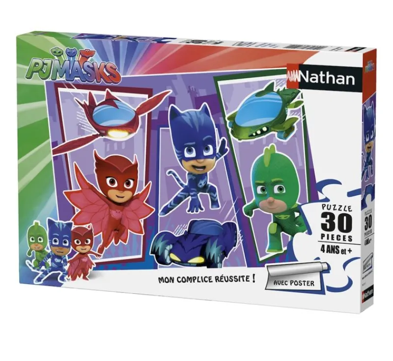 Nathan Puzzle De Los Pijamasques 30 Piezas - ^ Puzzles De 20 A 48 Piezas