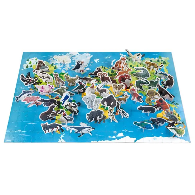 Janod Puzzle Educativo De 200 Piezas Animales En Via De Extincion - ^ Puzzles De 100 A 200 Piezas