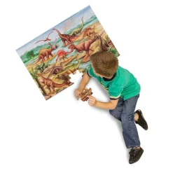 Melissa & Doug Puzzle Gigante De Dinosaurios - ^ Puzzles De 20 A 48 Piezas