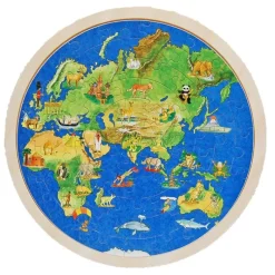 Goki Puzzle Globo Terrestre - ^ Puzzles De 50 A 80 Piezas