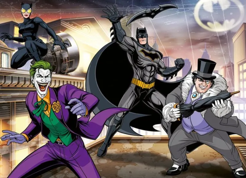 Nathan Puzzle Los Enemigos De Batman 100 Piezas - ^ Puzzles De 100 A 200 Piezas