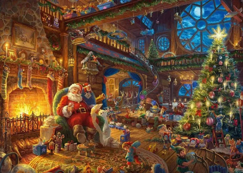 Schmidt Spiele Puzzle Papa Noel Y Sus Duendes 1000 Pzs - ^ Puzzles De 250 Piezas Y Más