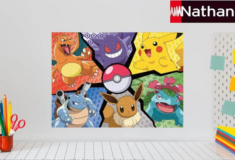 Nathan Puzzle Pikachu, Evoli Y Compania 100 Piezas - ^ Puzzles De 100 A 200 Piezas