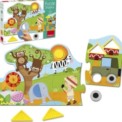 Goula Puzzle Shapes Safari - ^ Rompecabezas De 12 Piezas