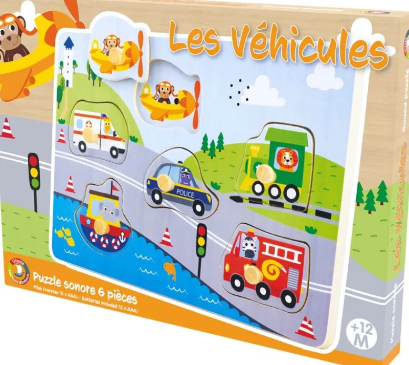 Ulysse Puzzle Sonoro Vehiculos - ^ Puzzles Para Niños